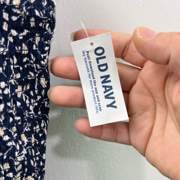 OLD NAVY jumpsuit size XXL sleeveless blue with flowers print NWT - Picture 12 of 16